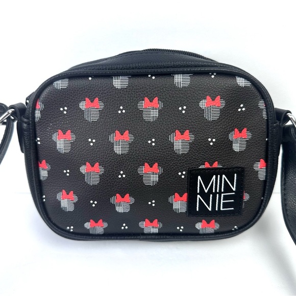 Danielle Nicole Disney Crossbody Bag Minnie Mouse Black Red Handbag New - Picture 6 of 11